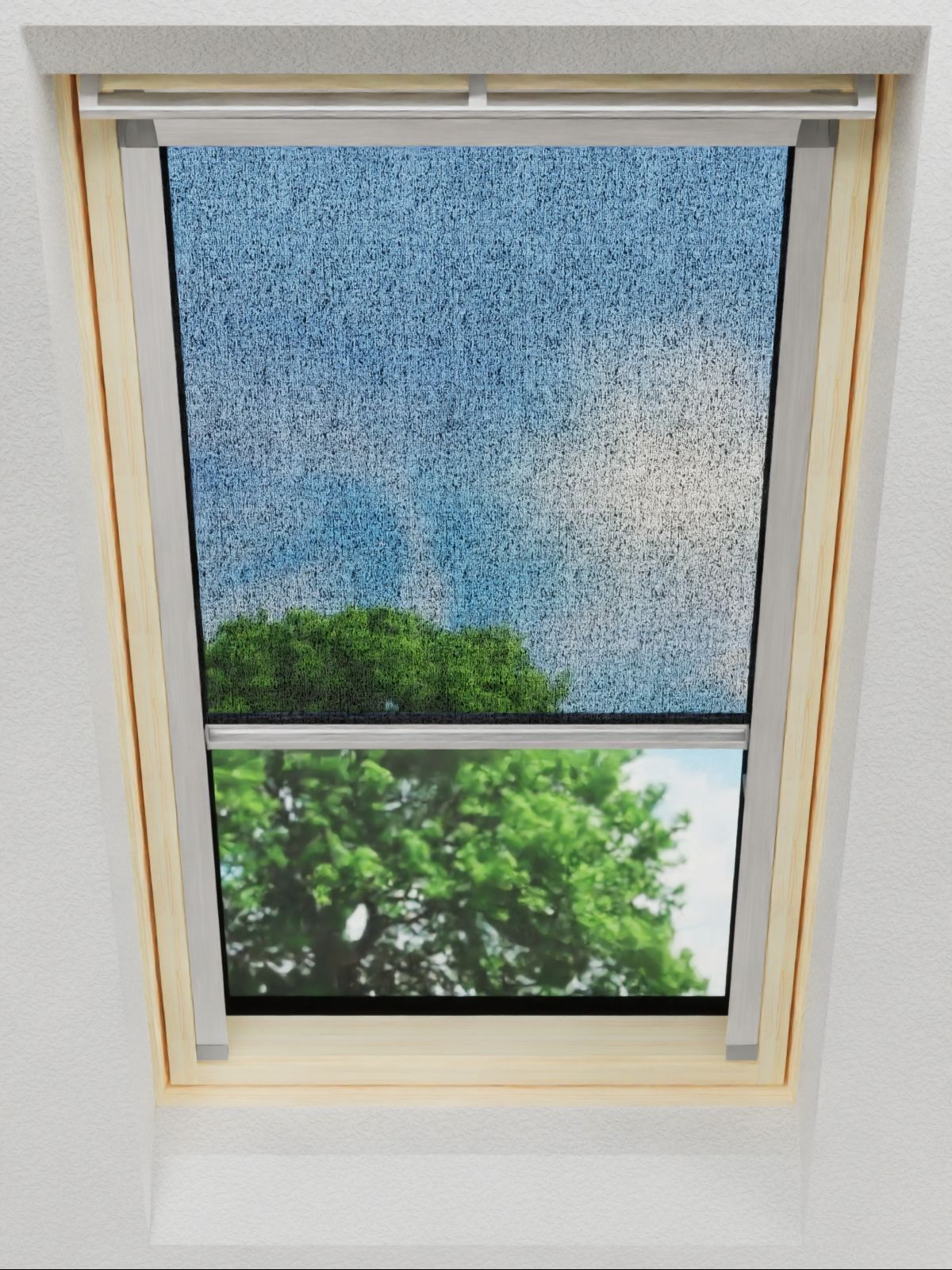 Dachfensterplissee in Transparent